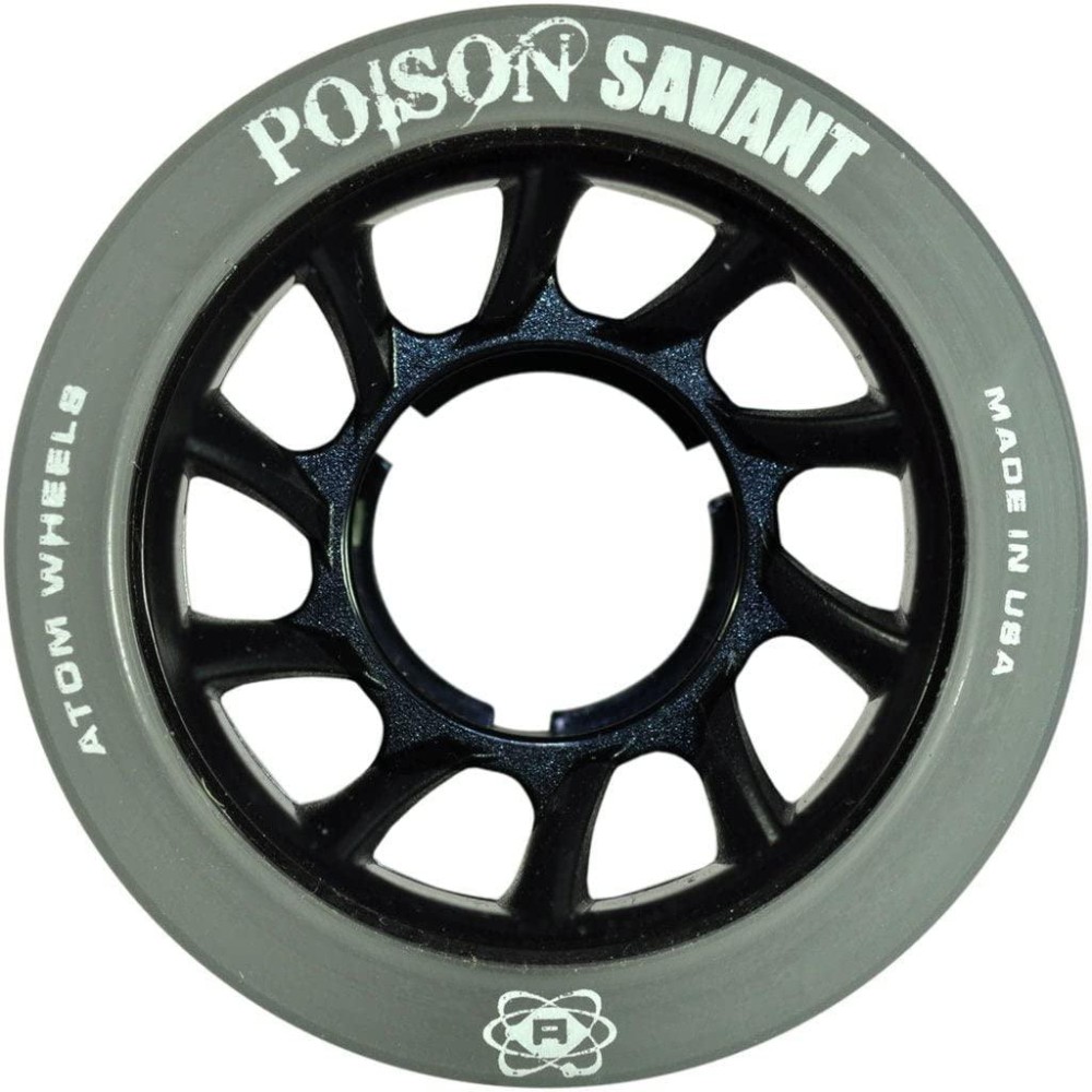 Atom Poison Savant Derby Roller Skate Wheels Black