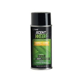 Hme Sweet Corn Scent Web 5Oz Longlasting Effective Powerful Prepost Rut Scented String Foam Attractant For Hunting Archery