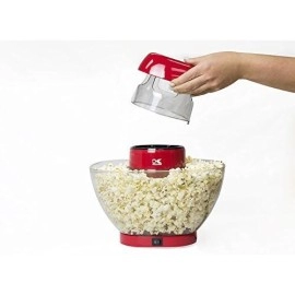 Kalorik Hot Air Volcano Popcorn Maker, Family Size Healthy Traditional No Oil Required Fast n Easy, Low Calorie Snack.