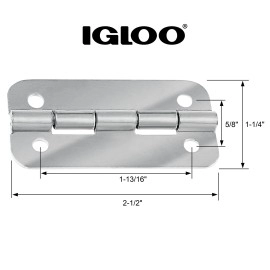 Igloo Cooler Heavy Duty Stainless Steel Hinges For Ice Chests Set Of 3