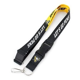 Pittsburgh Penguins Lanyard Breakaway Style Slogan Design - Special Order