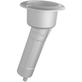 Mate Series Plastic 15Deg Rod Amp Cup Holder Drain Round Top White