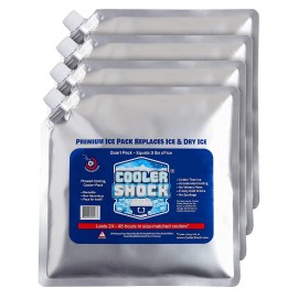 Cooler Shock Ice Packs For Cooler Long Lasting Reusable Freezer Packs For Coolers Cooler Ice Packs For Camping Gear Fishing