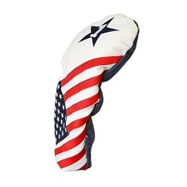 Usa 1 3 H Golf Headcover Patriot Vintage Retro Patriotic Driver Fairway Wood Hybrid Head Cover