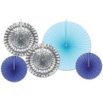 Assorted Paper & Foil Decorative Fans