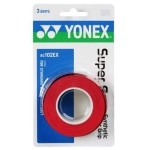 Yonex Overgrip Super Grap 3 Pack Tennis Badminton Squash Choice Of Colors Red