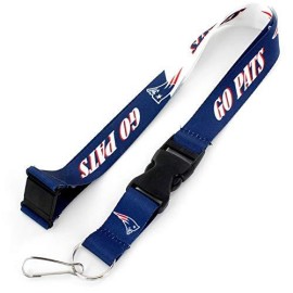 NFL New England Patriots Slogan Lanyard