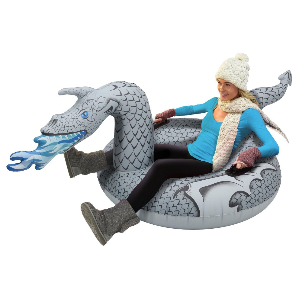 Gofloats Winter Snow Tube Inflatable Sled For Kids And Adults Choose From Unicorn Disneys Frozen Ice Dragon Polar Bear P