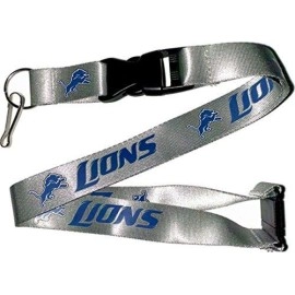 Detroit Lions Lanyard Gray