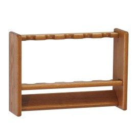 Wooden Mallet Pool Cue Rack, 5 Cue, Medium Oak