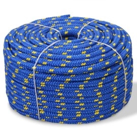 vidaXL Marine Rope Polypropylene 0.31 3937 Blue