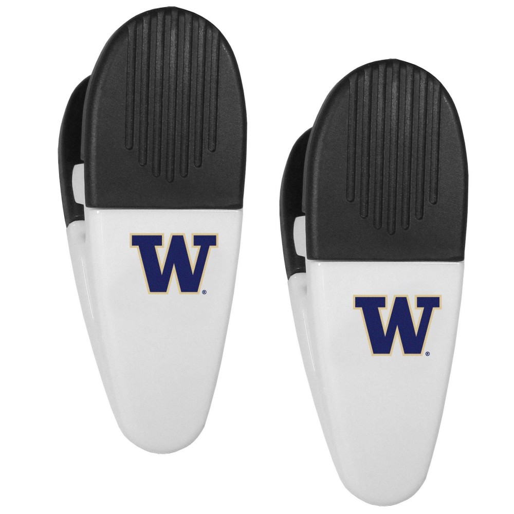 NcAA Washington Huskies Mini chip clip Magnets Set of 2