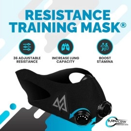 Trainingmask Elevation Training Mask 20 Resistance Training Mask High Altitude Mask Workout Mask Black Medium