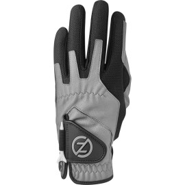 Zero Friction Mens Compressionfit Synthetic Golf Glove Left Hand Silver