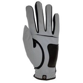 Zero Friction Mens Compressionfit Synthetic Golf Glove Left Hand Silver