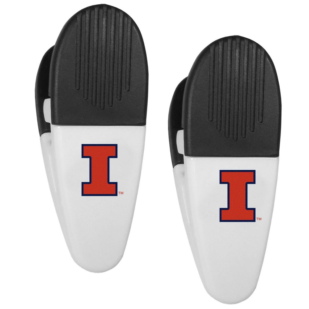 NcAA Illinois Illini Mini chip clip Magnets Set of 2