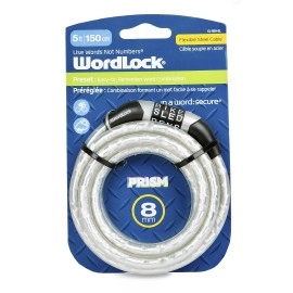 bulk buys WordLock 8mm Prism Flexible Steel Cable Bike Lock - Pack of 6