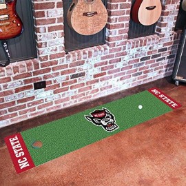 FANMATS NCAA North Carolina State Wolfpack Universityputting Green Mat, Team Color, One Size