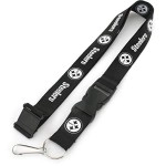 Aminco Nfl Pittsburgh Steelers Team Lanyard Black White Size 6