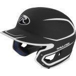 Rawlings Mach Batting Helmet Matte Blackwhite Senior 6 78 7 58