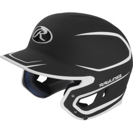 Rawlings Mach Batting Helmet Matte Blackwhite Senior 6 78 7 58