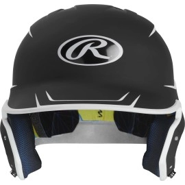 Rawlings Mach Batting Helmet Matte Blackwhite Senior 6 78 7 58