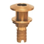 Groco Bronze Hose Barb Thruhull Fitting 34