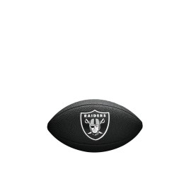 Wilson Sporting Goods Nfl Oakland Raiders Team Logo Football Black Mini Size