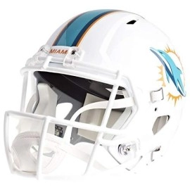 Miami Dolphins Helmet Riddell Replica Full Size Speed Style 2018