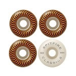 Spitfire F4 Classic Swirl 53Mm Whiteorange Set Of 4