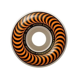 Spitfire F4 Classic Swirl 53Mm Whiteorange Set Of 4