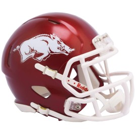 Riddell Ncaa Arkansas Razorbacks Helmet Mini Speedhelmet Replica Mini Speed Style Team Colors One Size