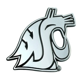 Fanmats 22848 Washington State Cougars 3D Chrome Metal Auto Emblem