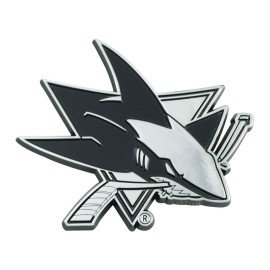 Fanmats 25087 San Jose Sharks 3D Chrome Metal Auto Emblem