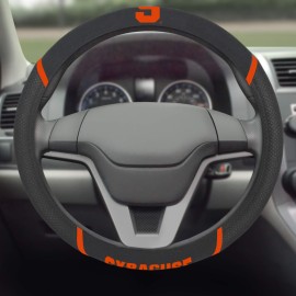 Fanmats 25107 Syracuse Orange Embroidered Steering Wheel Cover