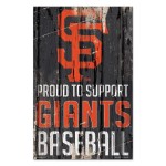 Wincraft Mlb San Francisco Giants Signwood Proud To Support Design Team Color 11X17