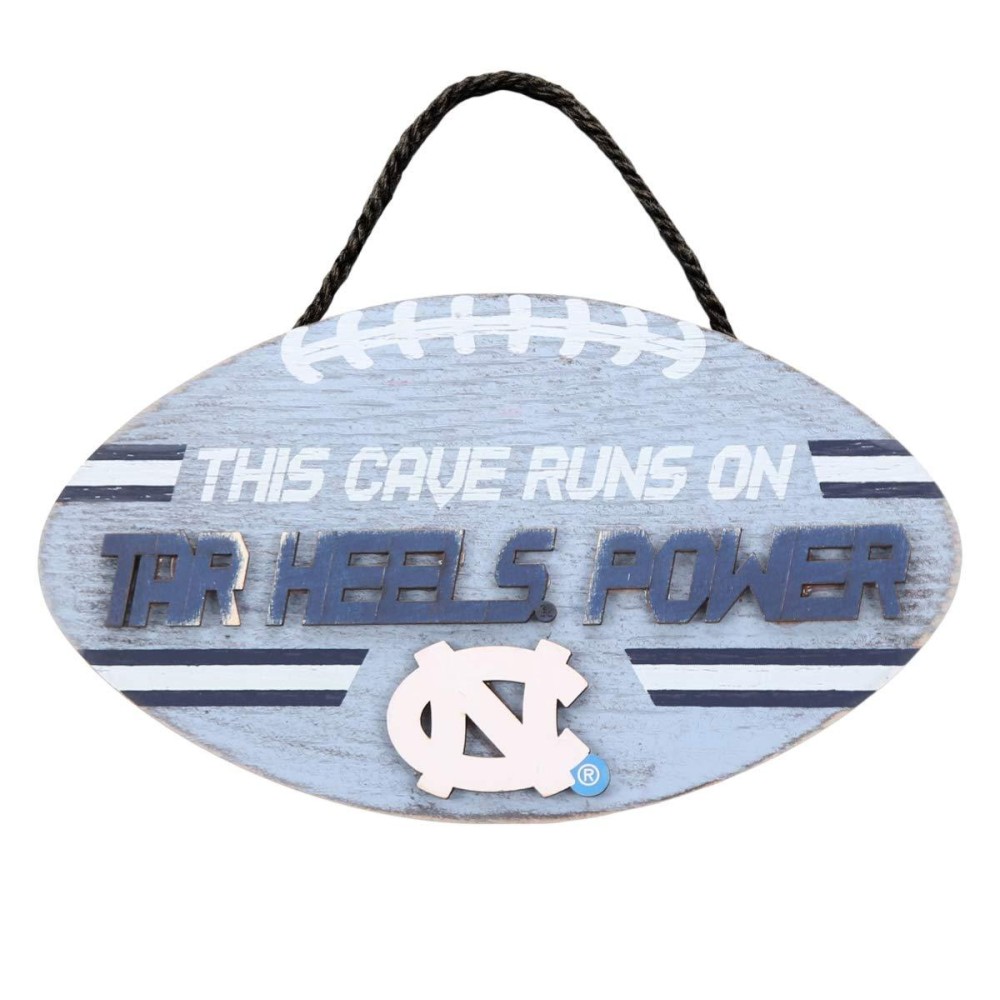 Ncaa North Carolina Tar Heels Football Powerwood Team Colors One Size