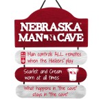 Forever Collectibles Nebraska Cornhuskers Ncaa Mancave Sign