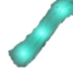 blinkee LED Faux Fur Boa Aqua | Aqua/White