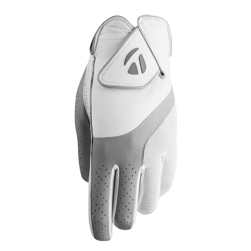 Taylormade Golf 2019 Kalea Womens Golf Glove Whitegray Worn On Left Hand Large