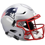 New England Patriots Helmet Riddell Authentic Full Size SpeedFlex Style