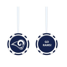 Evergreen Enterprises Nfl Los Angeles Rams Game Chip Designornament Team Colors One Size