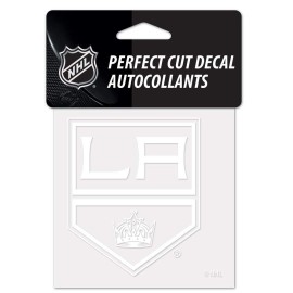 Wincraft Nhl Los Angeles Kings 4X4 Perfect Cut White Decal One Size Team Color