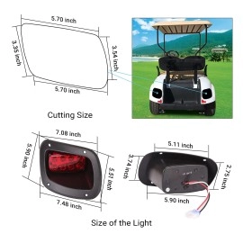 10L0L Golf Cart Light Kit 12V For Ezgo Freedomt48 2014Up Gas Electric Complete Headlight Taillight Kit With Deluxe Light