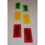 Kids Feet - set of 3 pairs in red, green, yellow