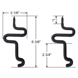 Highwild Bow Gear Holder Tree Stand Rubber Coated Accessory Hooks Deluxe Hook Pack Of 3