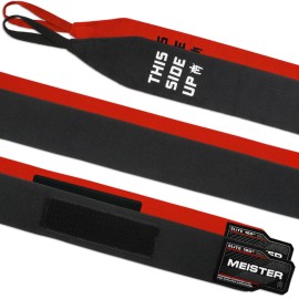 Meister Elite 180 Premium Adult Hand Wraps For Mma Boxing 2 Pair Pack Wmesh Bag Blackblood Red