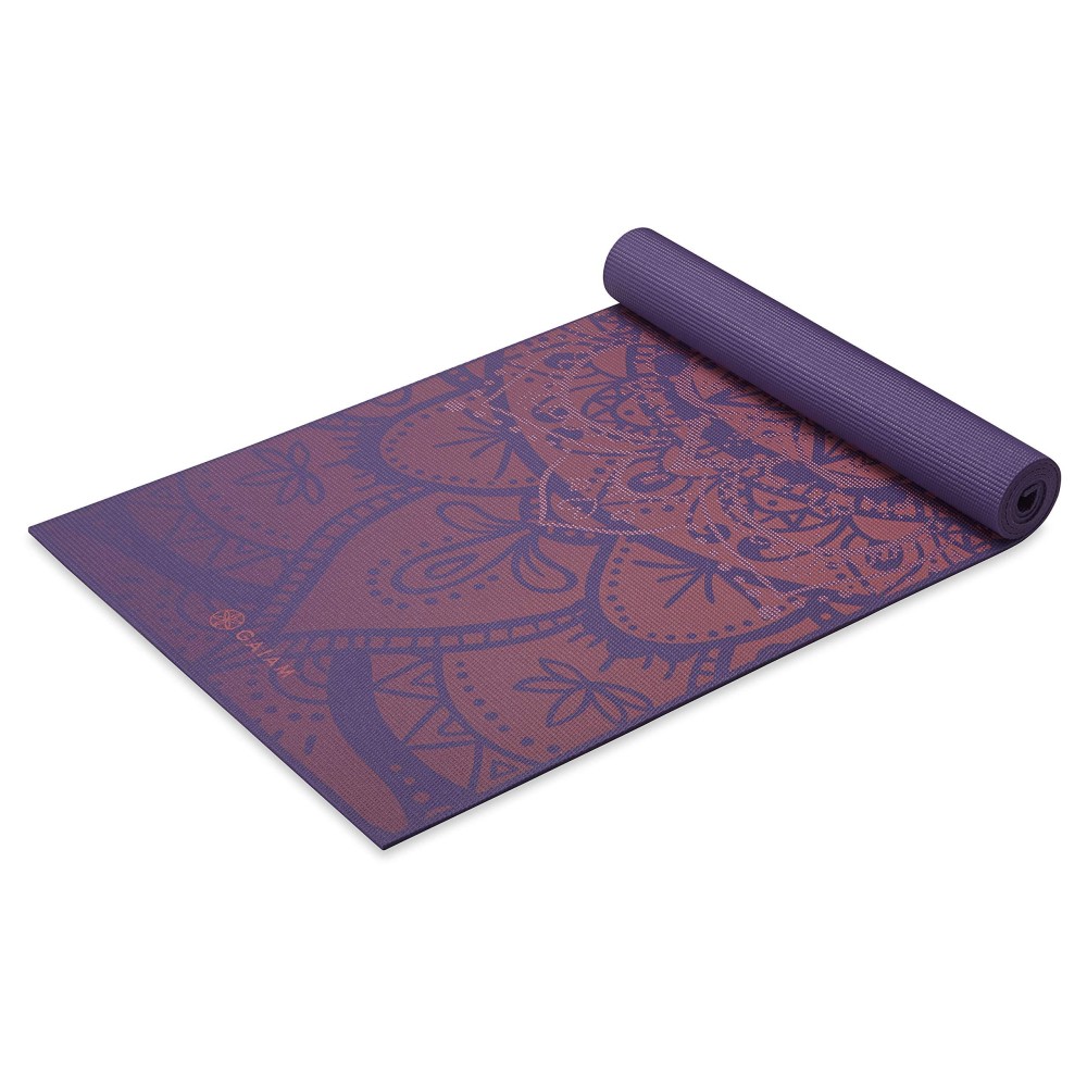 Gaiam Yoga Mat Premium Print Extra Thick Non Slip Exercise Fitness Mat For All Types Of Yoga Pilates Floor Workouts Radian