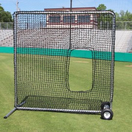 Cimarron 7X7 84 Premier Softball Net And Frame With Wheels