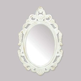 Accent Plus Antiqued White Wall Mirror 155x235x05